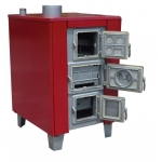 Totya DT-42 A vegyestüzelésű kazán nagy ajtós